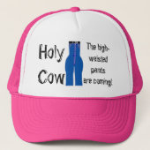 Humor met hoge golflengte blauwe denim Retro Trucker Pet (Voorkant)