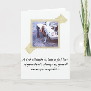 Humor met vlakke band kaart