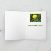 HUMOR/MIJN KLEINE DAG/"HOE DOE JE?" KAART (Binnen)