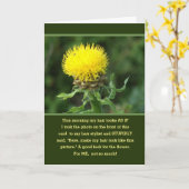 HUMOR/MIJN KLEINE DAG/"HOE DOE JE?" KAART (Gele Bloem)