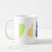 humor minimalistische stijl met goede trieste pree koffiemok (Links)