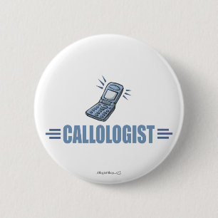 Humor mobiele telefoon ronde button 5,7 cm