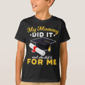 Humor Moeder Afstuderen Funny Ma Afstuderen T-shirt (Voorkant)