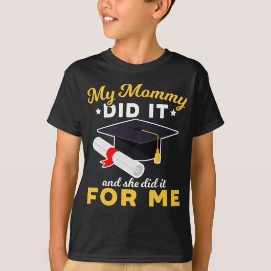 Humor Moeder Afstuderen Funny Ma Afstuderen T-shirt (Voorkant)