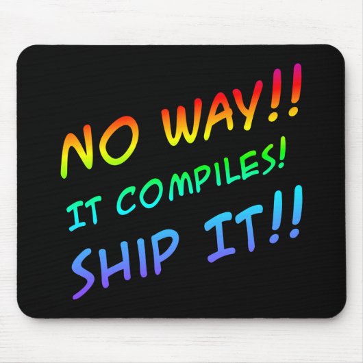 Humor Mousepad Muismat (Voorkant)