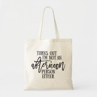 Humor namiddag Typografie Tote Bag
