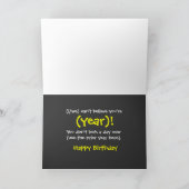 Humor OMG Birthday Card Kaart (Binnen)