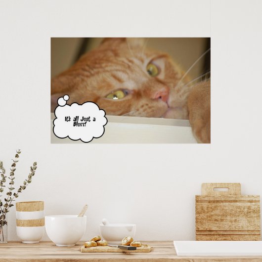 Humor Oogdokter/Het is allemaal een onduidelijk be Poster (Keuken)