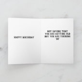 ***HUMOR*** OP **60ste VERJAARDAG** Kaart (Binnen)