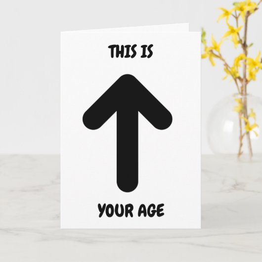 ***HUMOR*** OP **70ste VERJAARDAG** Kaart (Gele Bloem)