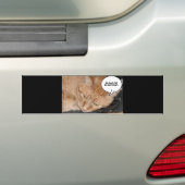 Humor Oranje tablet/cel telefoon Bumpersticker (Op auto)