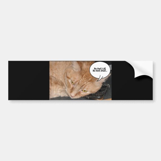 Humor Oranje tablet/cel telefoon Bumpersticker (Voorkant)