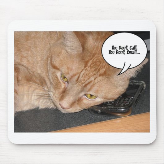 Humor Oranje tablet/cel telefoon Muismat (Voorkant)