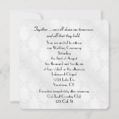 Humor over het huwelijk op wit kaart (Achterkant)