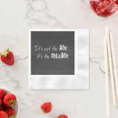 Humor over ouderdom op het bord servetten (Insitu)