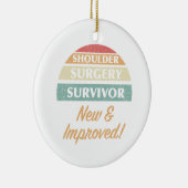 Humor overlevende schouderoperatie keramisch ornament (Rechts)