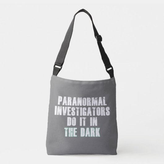 Humor Paranormale Onderzoekers (Wit) Crossbody Tas (Voorkant)