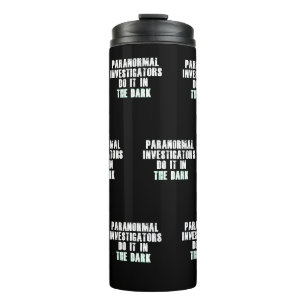 Humor Paranormale Onderzoekers (Wit) Thermosbeker