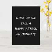 Humor pensioen zwart kaart (Gele Bloem)