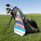 Humor Personalized Funny Retirement Rules Golfhanddoek (Groen)