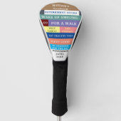 Humor Personalized Funny Retirement Rules Golfheadcover (Voorkant)