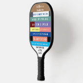 Humor Personalized Funny Retirement Rules Pickleball Paddle (Links)