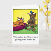 Humor Pet-eigenaars Blank Wenskaart Kaart (Gele Bloem)