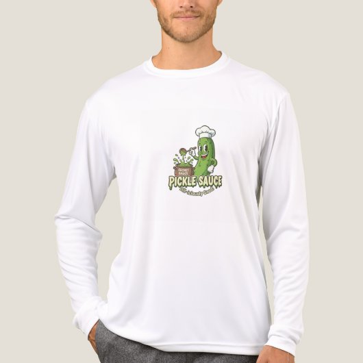 Humor Pickle Saus Tri-Blend Shirt (Voorkant volledig)