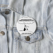 humor-pinguïn-logica ronde button 7,6 cm (In situ)