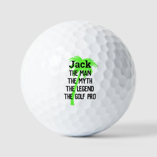 Humor plezier gepersonaliseerde aangepaste golfbal golfballen (Voorkant)