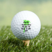 Humor plezier gepersonaliseerde aangepaste golfbal golfballen (Insitu Shirt)