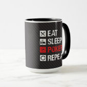 Humor Poker - Eat sleep poker repeat Mok (Voorkant rechts)