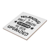 Humor polschirurgie verhoogd tegeltje (Zijkant)