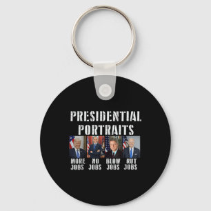 Humor Presidentiële Portretten Trump Obama Biden C Sleutelhanger