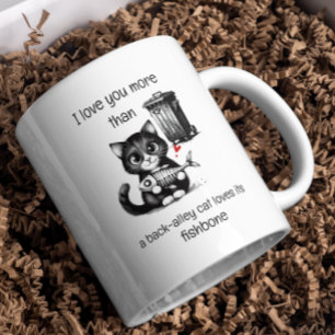 Humor Quote Flirting Cat Funny Valentijnsdag Gift Koffiemok