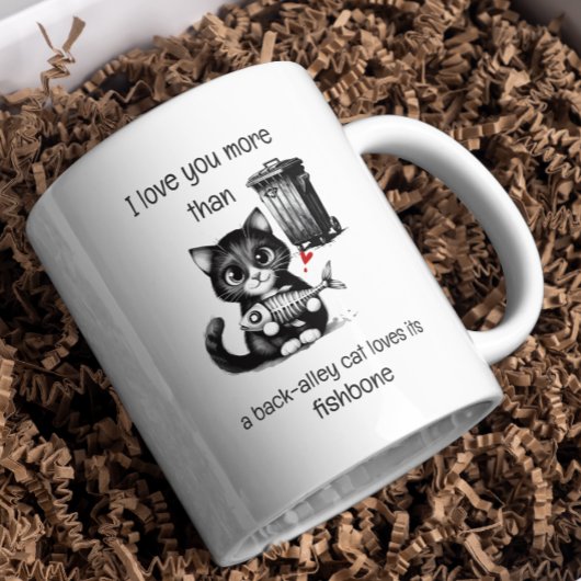 Humor Quote Flirting Cat Funny Valentijnsdag Gift Koffiemok