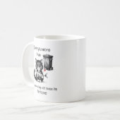 Humor Quote Flirting Cat Funny Valentijnsdag Gift Koffiemok (Voorkant links)