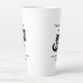 Humor Quote Flirting Cat Funny Valentijnsdag Gift Latte Mok (Voorkant)