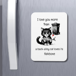 Humor Quote Flirting Cat Funny Valentijnsdag Gift Magneet