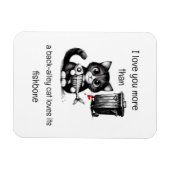 Humor Quote Flirting Cat Funny Valentijnsdag Gift Magneet (Horizontaal)