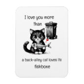 Humor Quote Flirting Cat Funny Valentijnsdag Gift Magneet (Verticaal)