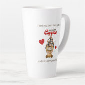 Humor Quote Gnome Coffee Funny Valentijnsdag Gift Latte Mok (Rechterhoek)