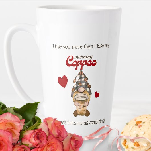Humor Quote Gnome Coffee Funny Valentijnsdag Gift Latte Mok