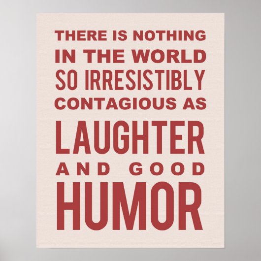 Humor Quote, Poster Typografie (Voorkant)
