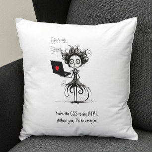 Humor Quote Schattige Nerd Grappig Valentijnsdag G Kussen