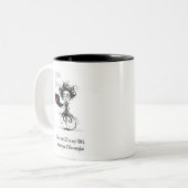 Humor Quote Schattige Nerd Grappig Valentijnsdag G Tweekleurige Koffiemok (Voorkant links)