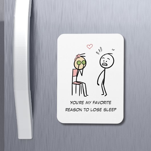 Humor Quote Stickman Gezicht Grappige Valentijnsda Magneet