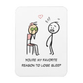 Humor Quote Stickman Gezicht Grappige Valentijnsda Magneet (Verticaal)