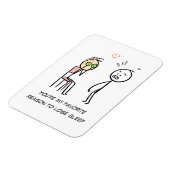 Humor Quote Stickman Gezicht Grappige Valentijnsda Magneet (Linkerzijde)