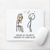 Humor Quote Stickman Joke Grappige Valentijnsdag Muismat (Met muis)